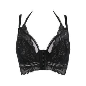 NEW Pour Moi Front Fastening Bralette sz 34C Black Ooo La La Front Fastening bra